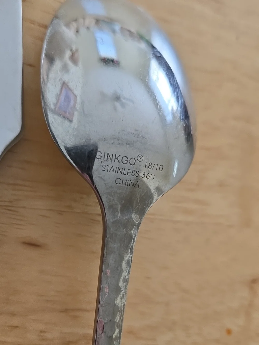 Vintage Lafayette Hammered GINKGO Silverware